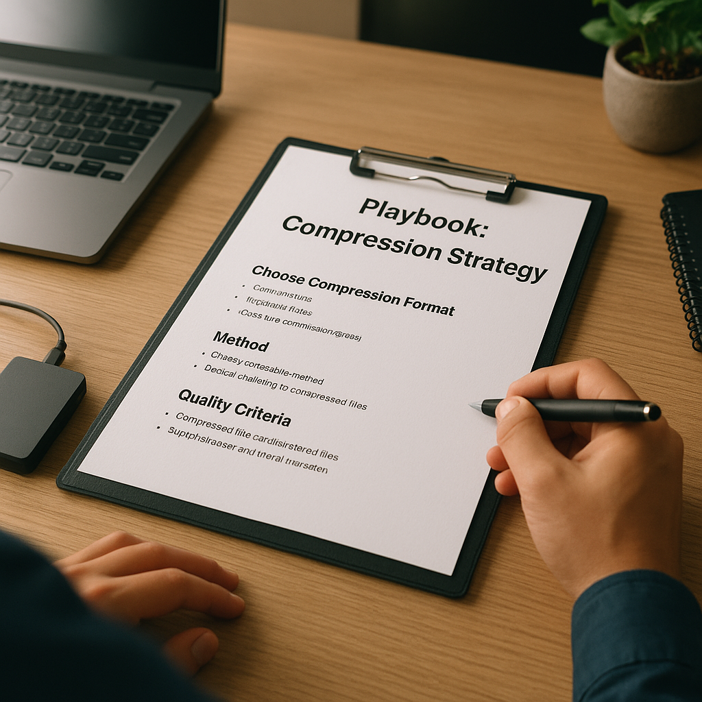 Playbook: Estrategia de compactação de arquivo