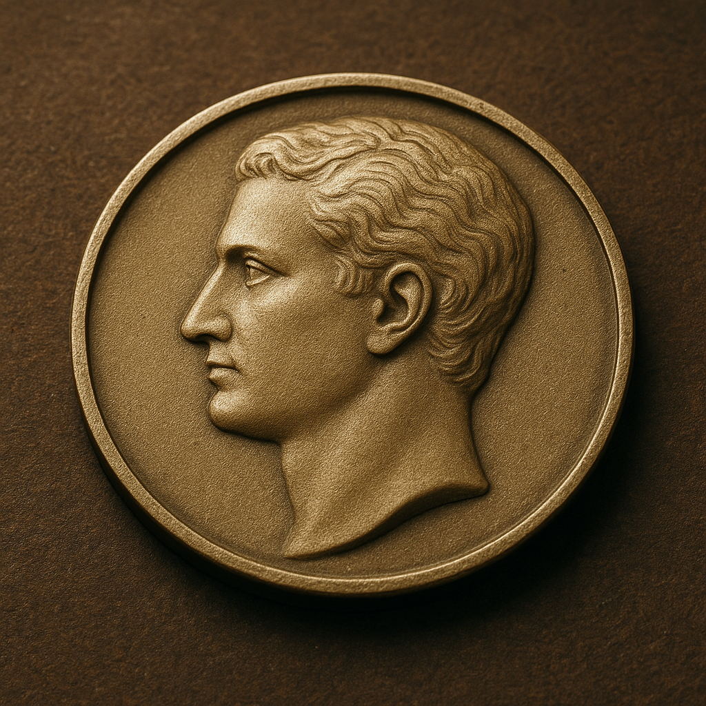 Coin Bas-Relief Portrait