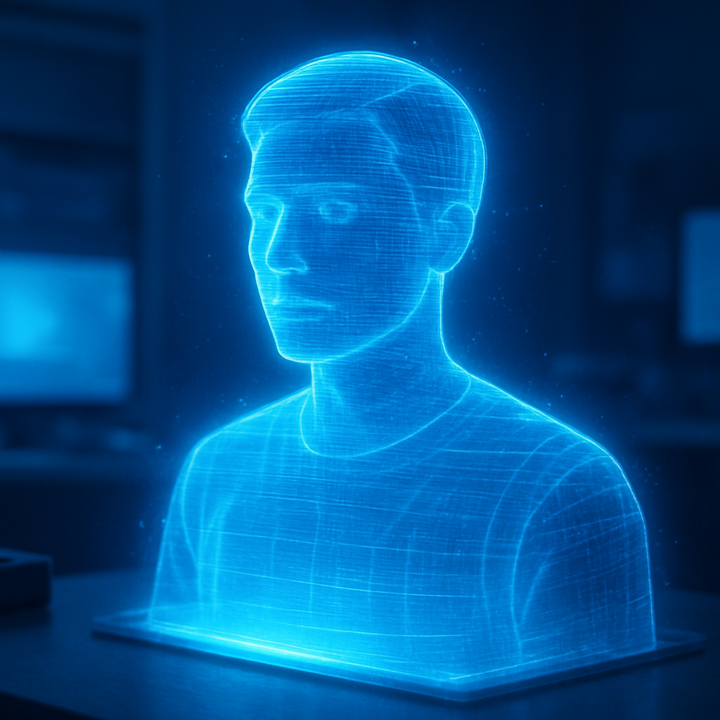 Futuristic Hologram Portrait