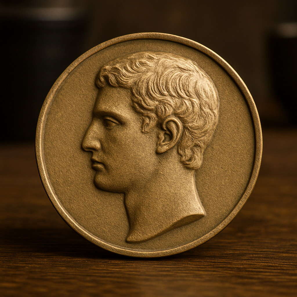 Coin Bas-Relief Portrait