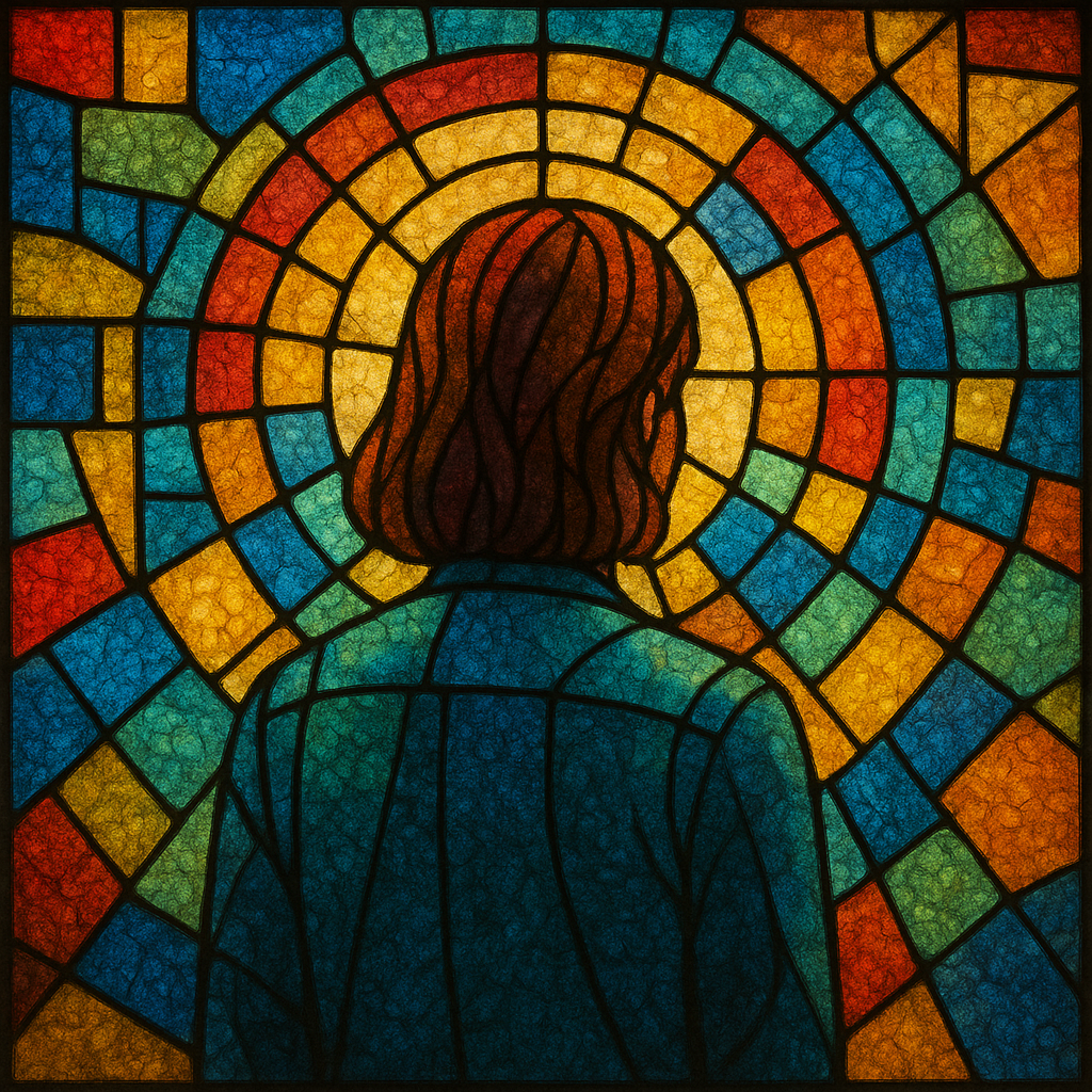 Retrato em vitral