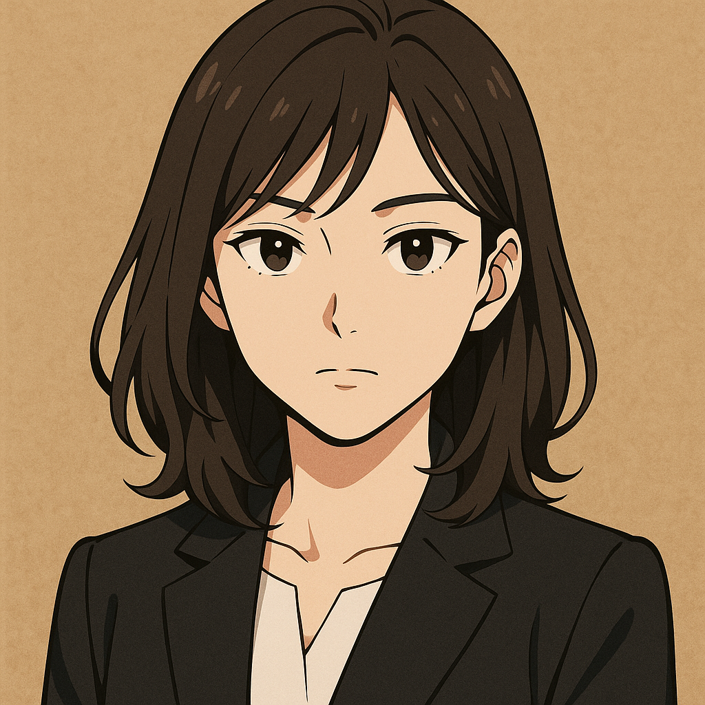 Retrato em estilo anime editorial