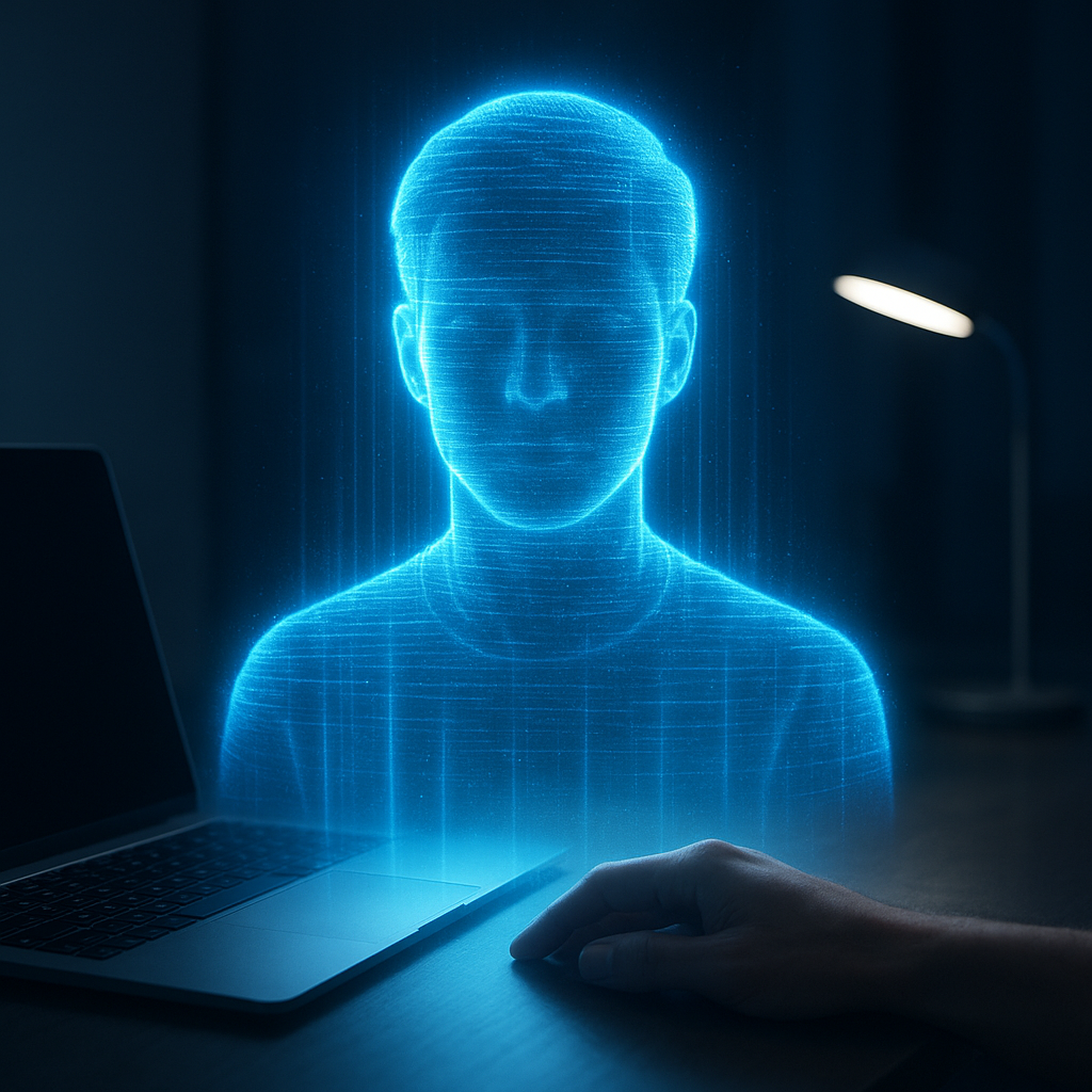Futuristic Hologram Portrait