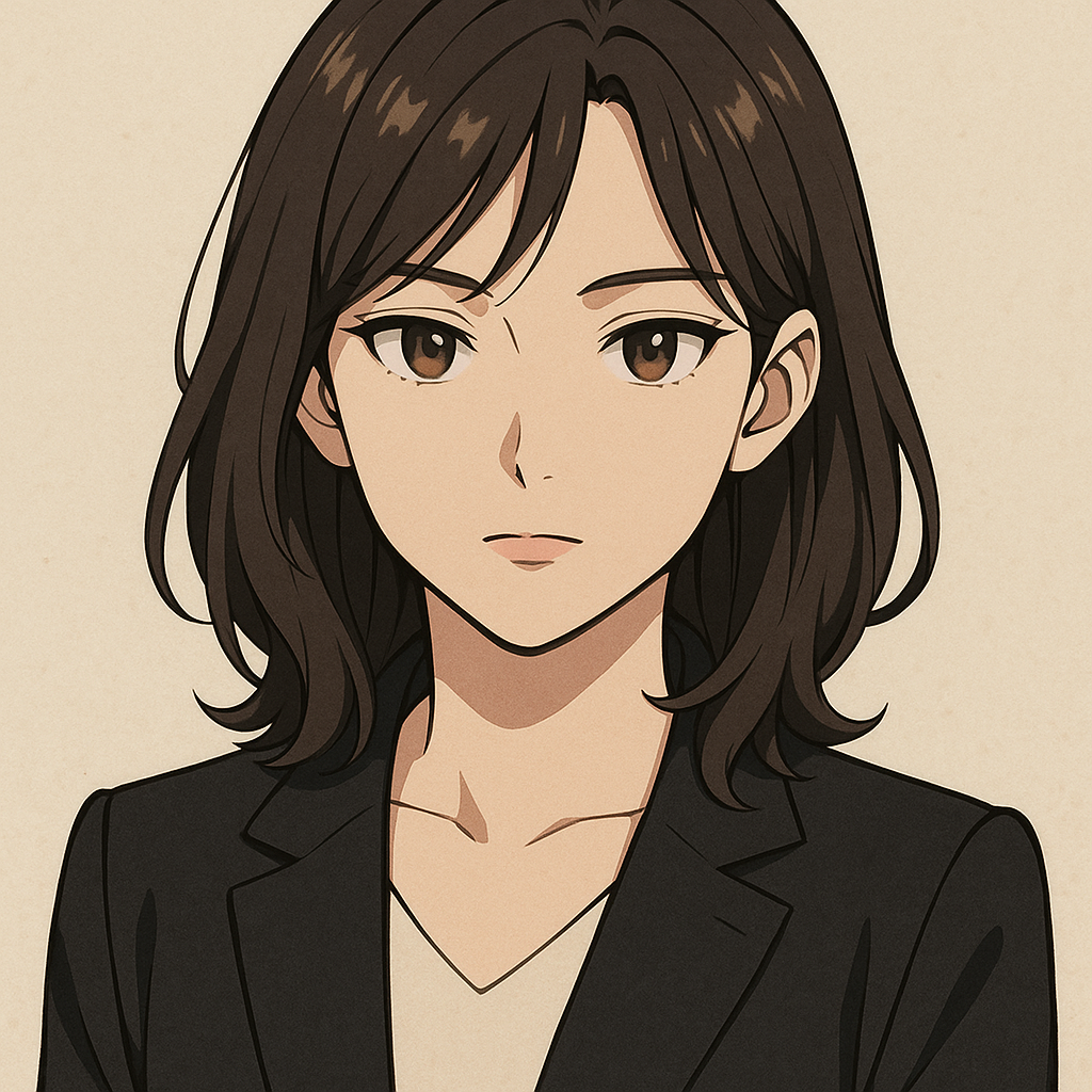 Retrato em estilo anime editorial