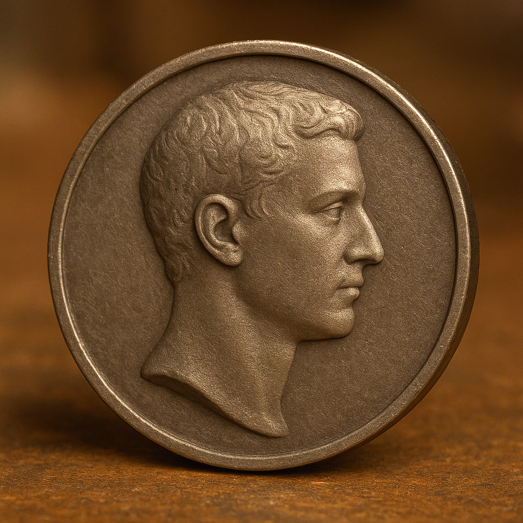 Coin Bas-Relief Portrait
