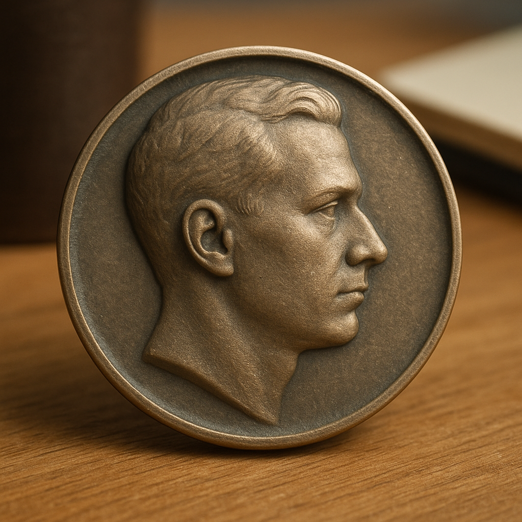 Coin Bas-Relief Portrait