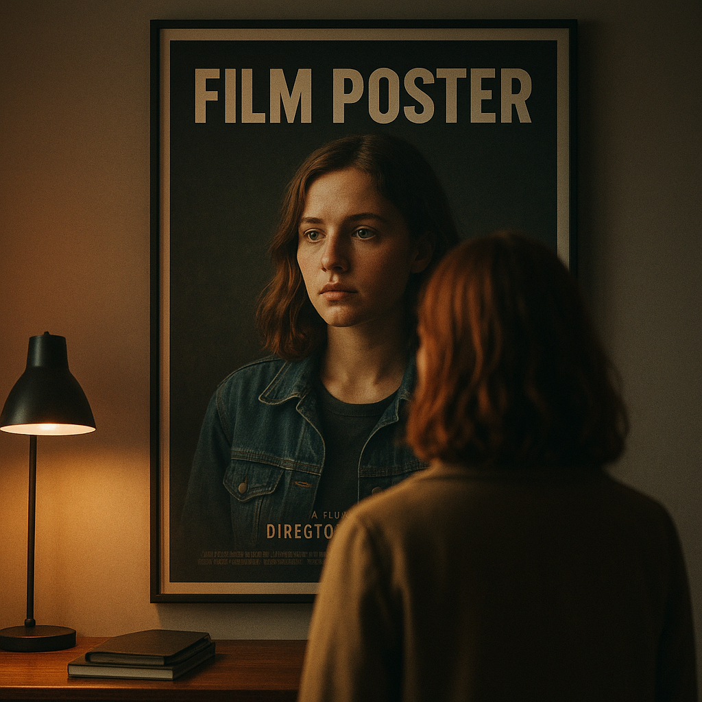 Sua foto em pôster de filme
