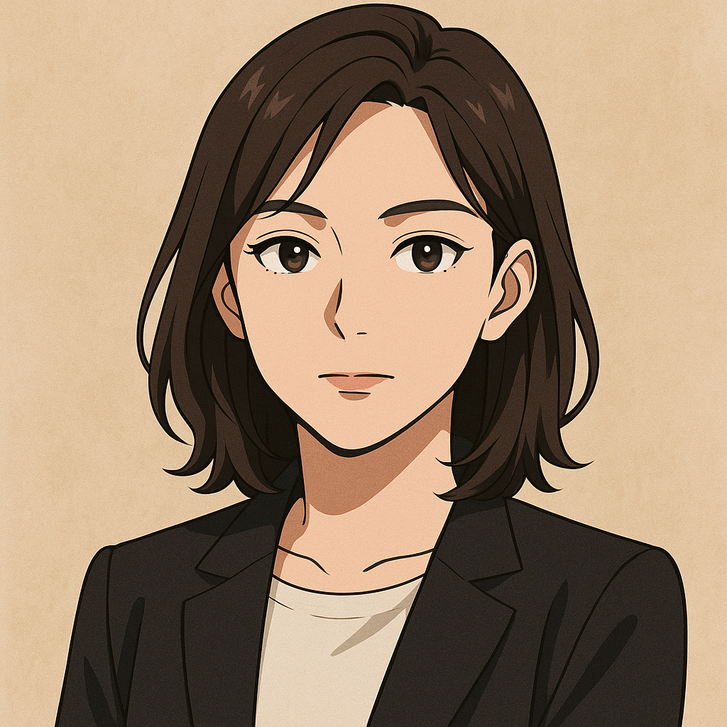 Retrato em estilo anime editorial