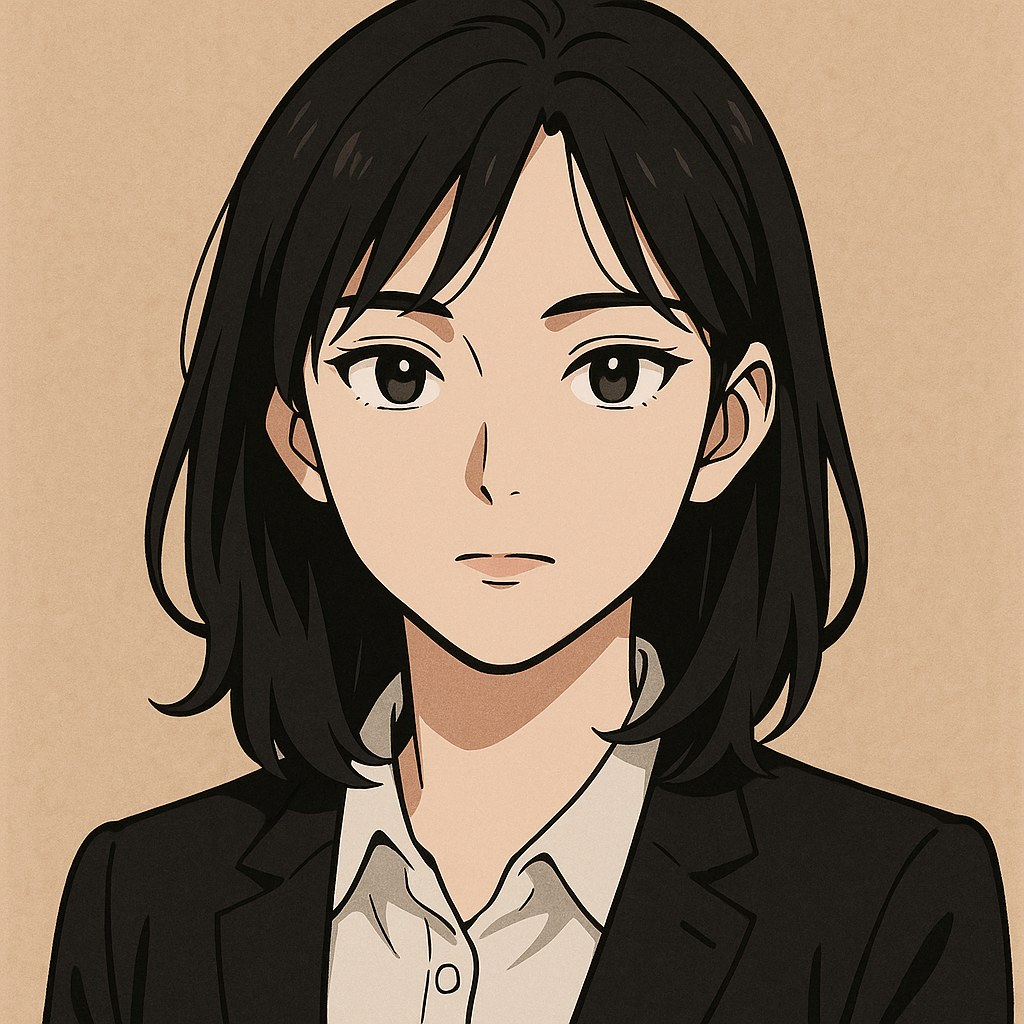 Retrato em estilo anime editorial