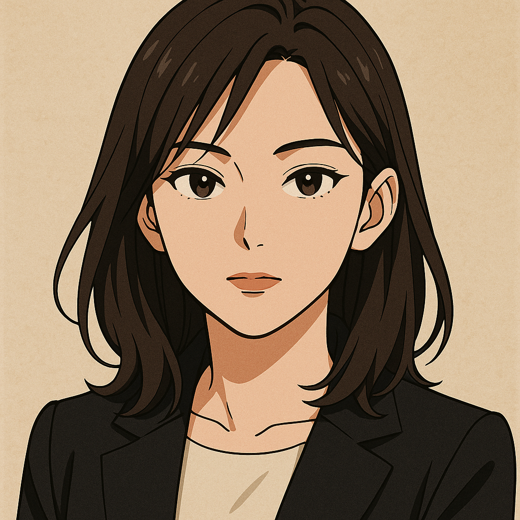Retrato em estilo anime editorial