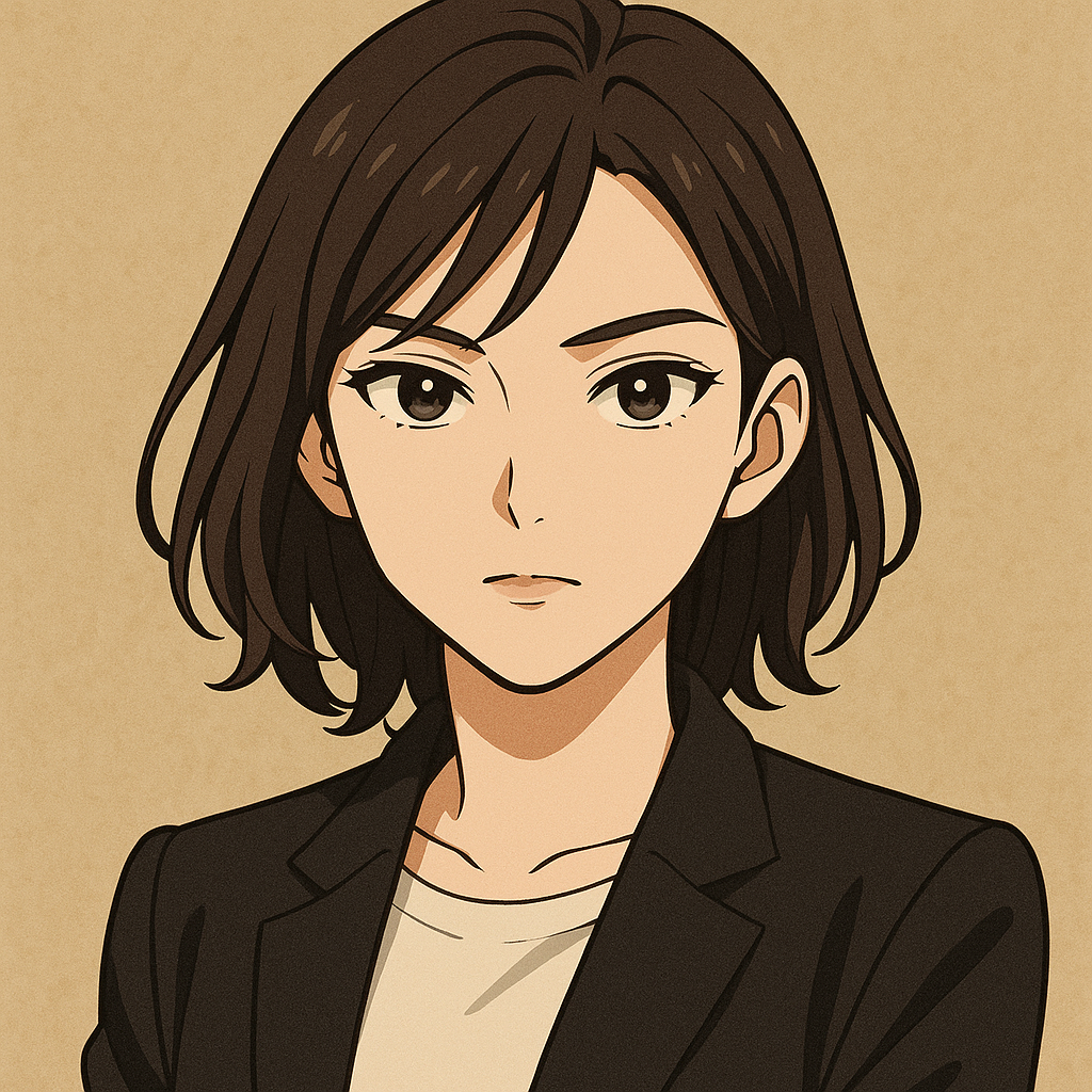 Retrato em estilo anime editorial