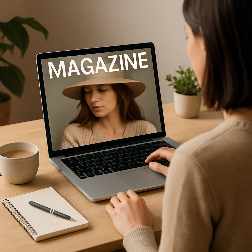 Sua foto como capa de revista