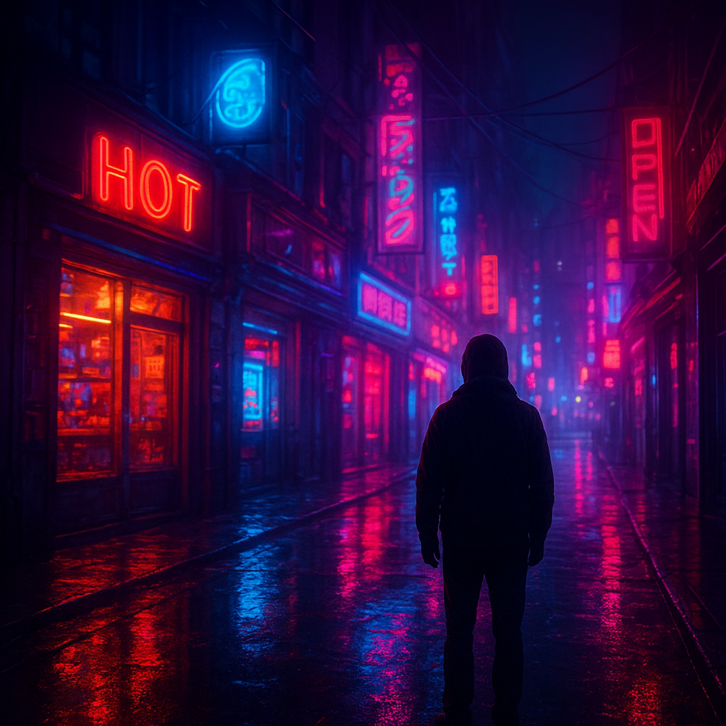Cyberpunk Neon Scene