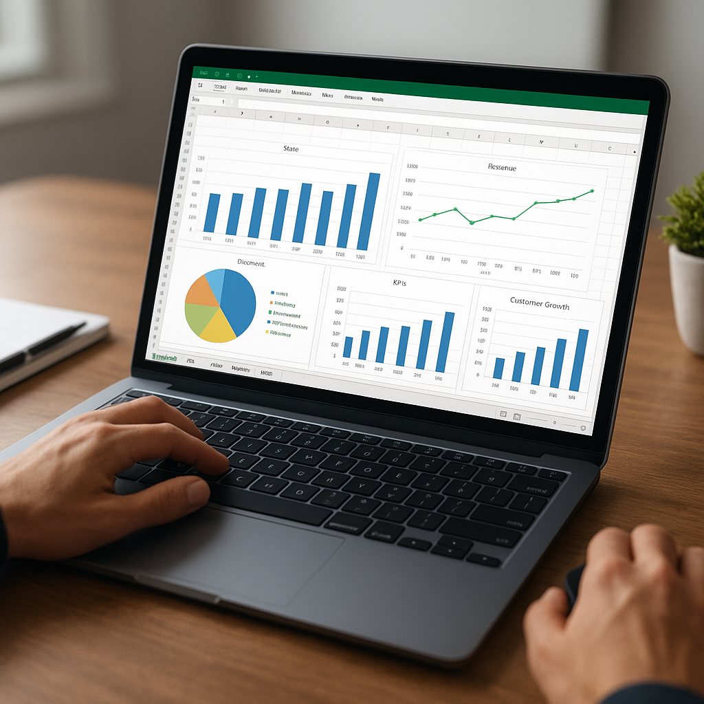 Executive Excel Dashboard with Dynamic KPIs