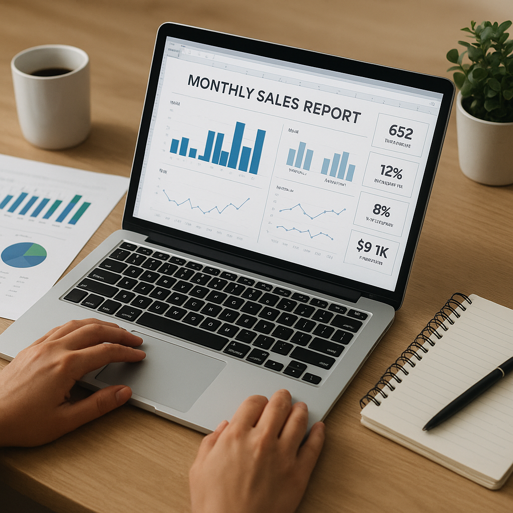 Relatório Excel de Vendas MoM e YoY com Dashboard Executivo