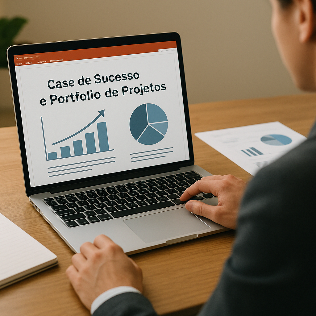 Case de Sucesso e Portfólio de Projetos em PowerPoint