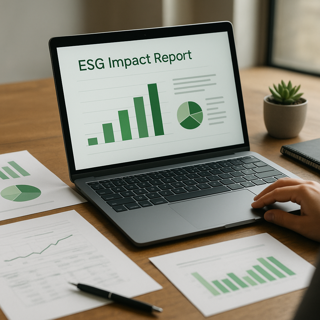 Executive Impact and ESG Report in PowerPoint